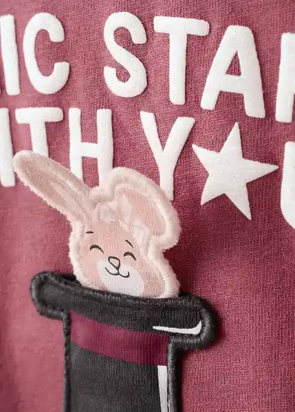 Camiseta Rabbit Fresa Talla 72 Niñas Mango