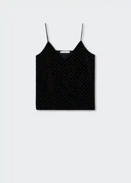 Top Xtacha Negro Talla L Mujer Mango