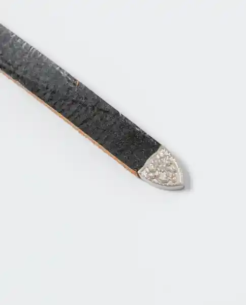 Cinturón Western Negro Sombrío Ultraoscuro Talla M Chevignon