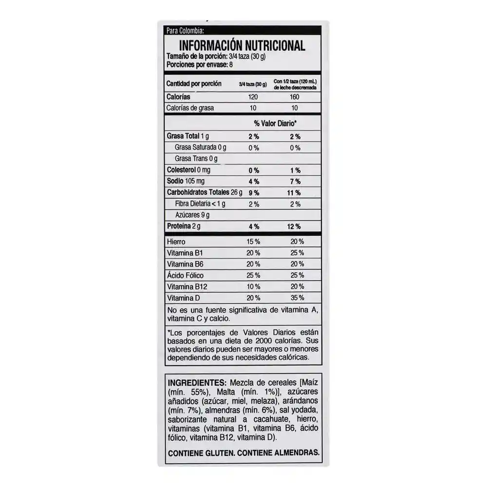  Kelloggs Cereal Extra Arandano Con Almendra 