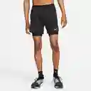 Nike Short Df Stride 5in Hybrid Para Hombre Negro Talla L