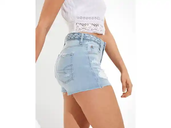 American Eagle Short Corto Color Índigo Talla 00