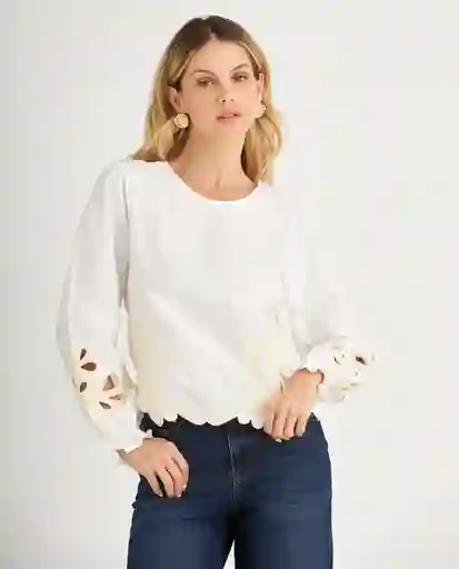 Camisa Manga Larga Crudo Puro Claro Talla L 619F102 Esprit
