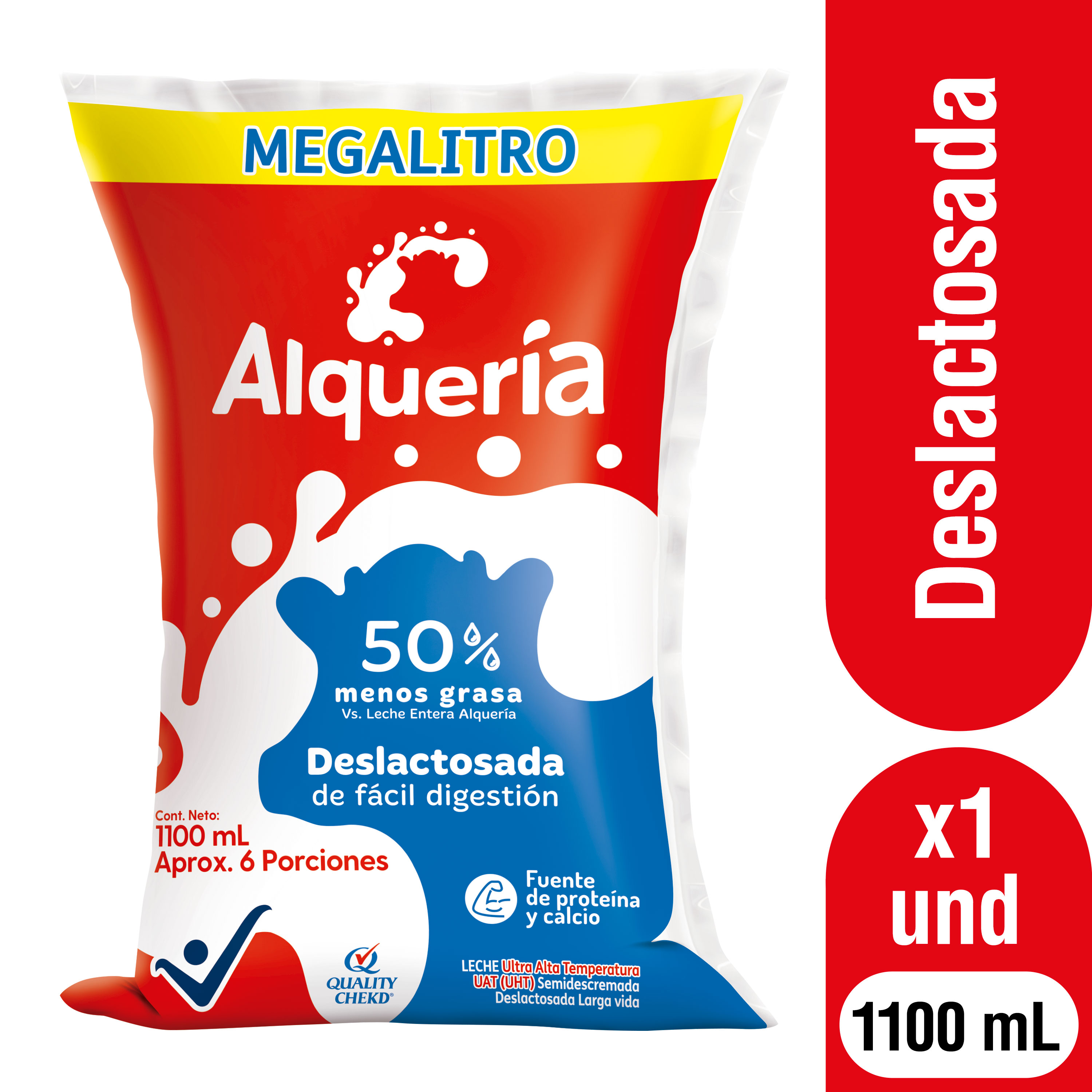 Alquería Leche Deslactosada 1100 ml