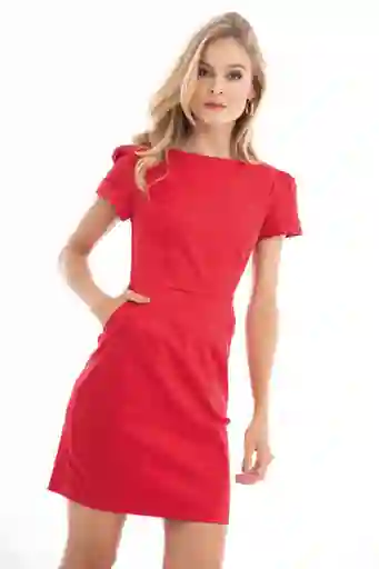 Vestido New Melon Color Rojo Puro Talla L Ragged