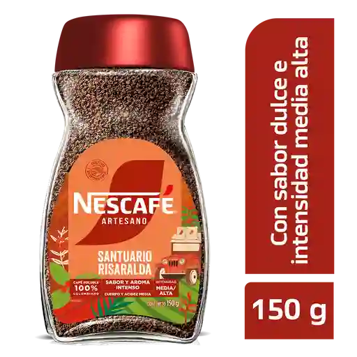 Café instantáneo NESCAFÉ Artesano Santuario x 150g