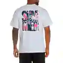 Camiseta Manga Corta Camobright Hombre Blanco-s