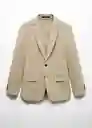 Blazer Americana Zurich Beige Talla 54 Hombre Mango