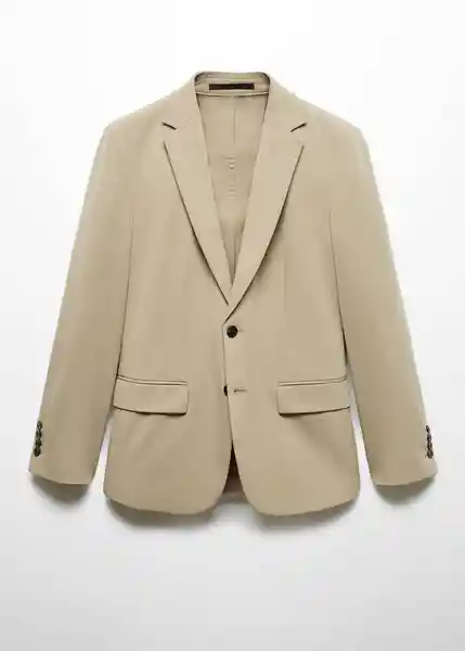 Blazer Americana Zurich Beige Talla 54 Hombre Mango