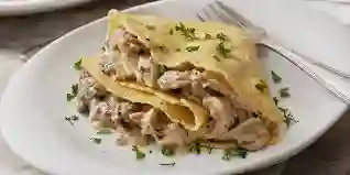 Creppe Pollo y Champiñones
