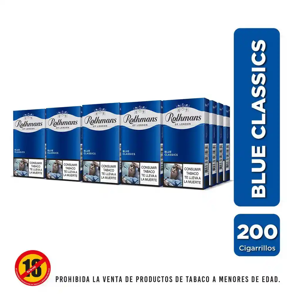 Rothmans Cigarrillo Display Blue Classics