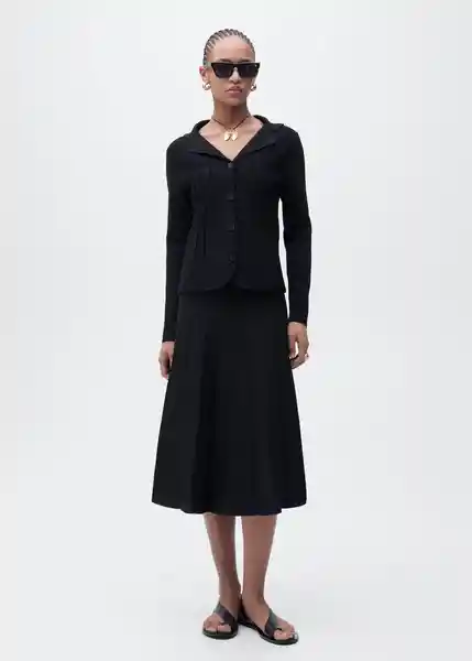 Chaqueta Adrap Negro Talla L Mujer Mango