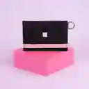 Tarjetero Negro Con Franja Rosa Miniso