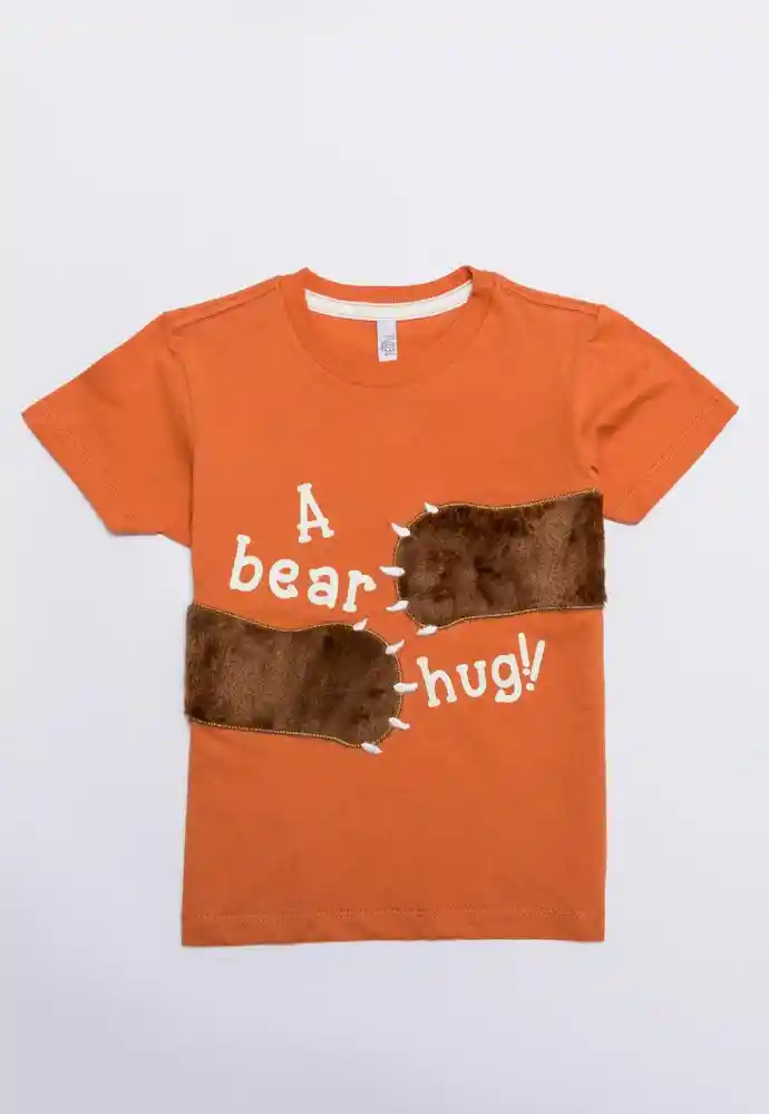 Camiseta Manga Corta 9/12meses-naranja