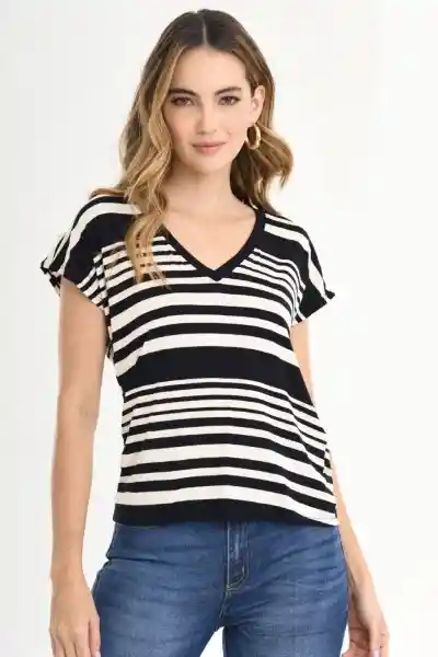 Ragged Camiseta Jordanna Color Negro Talla XL