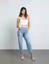 Jean Vesba Mujer Azul Índigo Medio Talla 4 Naf Naf