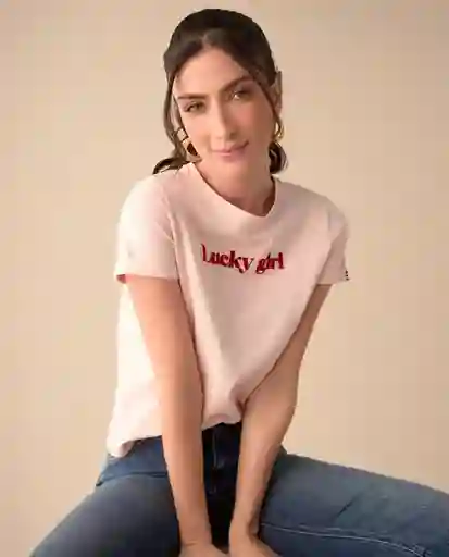 Camiseta Rosa Popurrí Claro Talla M 601G016 Esprit