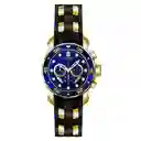 Invicta Reloj Hombre Dorado Negro y Azul 21929