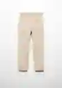 Pantalón Perú 5 Beige Talla 12 Niños Mango