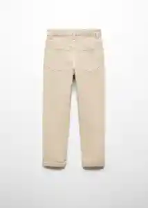 Pantalón Perú 5 Beige Talla 12 Niños Mango