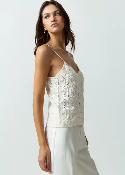 Blusa Tejido Mujer Crudo Polar Talla S Naf Naf