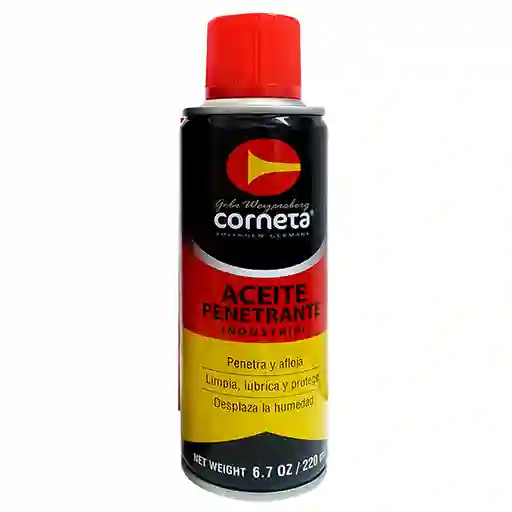 Aceite Penetrante Industrial  220 ml Corneta Incolma