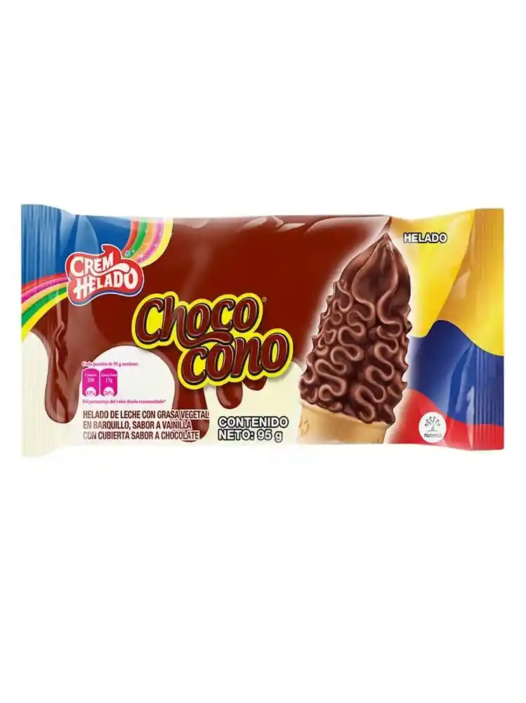 Chococono Helado Sabor a Vainilla con Chocolate