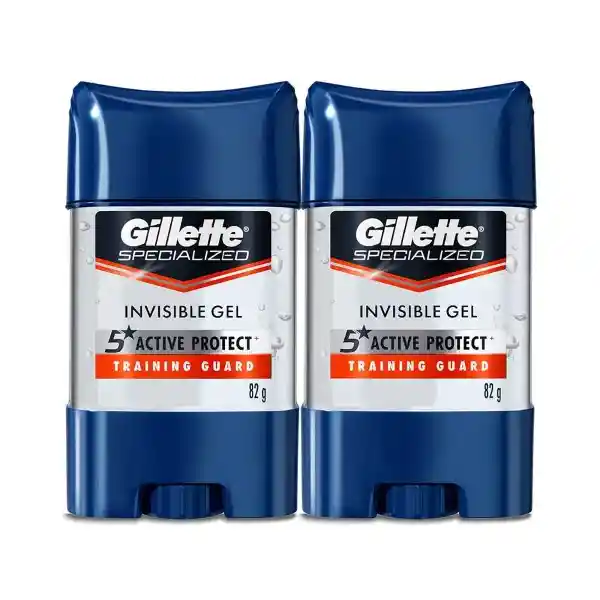 Desodorante Antitranspirante Hombre Gillette Specialized Gel Training Guard 82 g Pack 2 Unidades