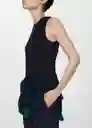 Top Gales Navy Talla S Mujer Mango