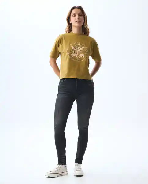 Jean Mujer Negro Talla 6 331G702_NEG194004 Americanino