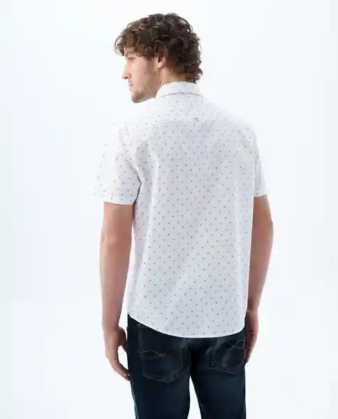 Camisa Hombre Blanco Talla L 819f002 Americanino