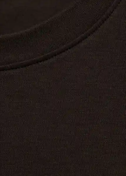 Camiseta Sevilla Marrón Talla S Mujer Mango