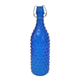 Botella Vidrio Azul de 1 L II54039 Finlandek