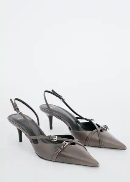 Zapatos Sele Gris Talla 40 Mujer Mango