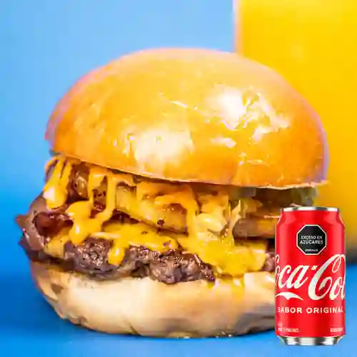 Combo Hawai (Incluye Papas) + Coca Cola Original 330ML