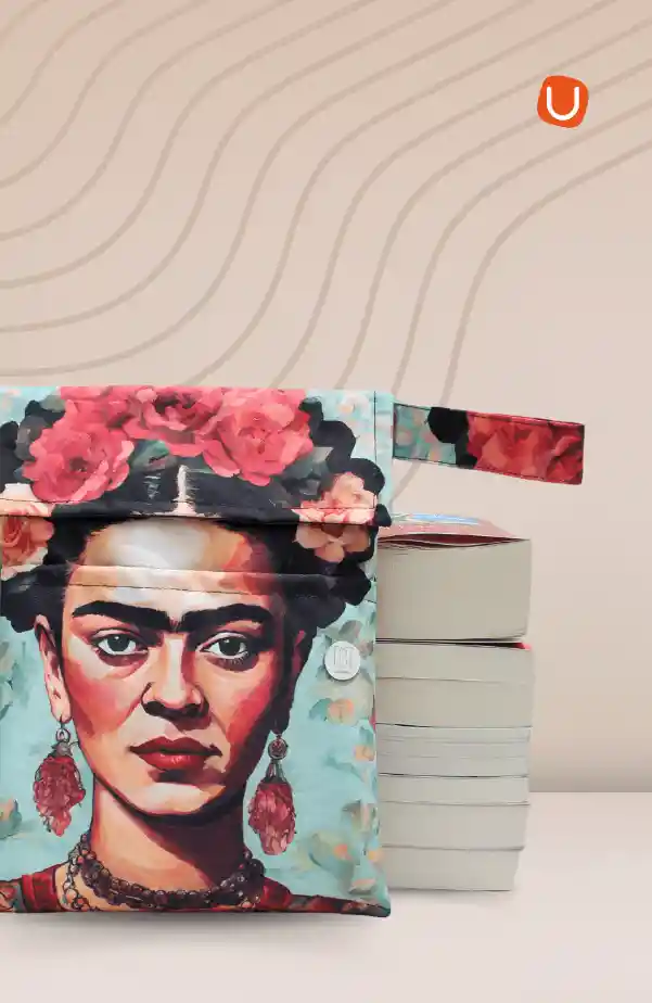 Funda Gold Para Libros Frida Kahlo