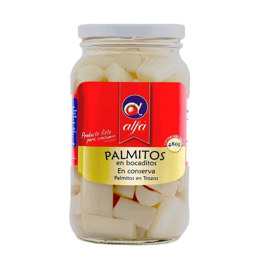 Alfa Palmitos en Bocaditos en Conserva 480 g