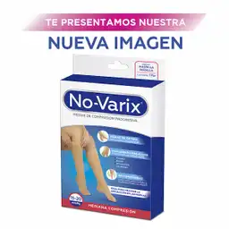 No-Varix Calcetín Puntera Abierta 15-20 mm/hg Vison M