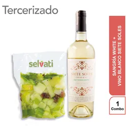 Combo Selvati Sangría White + Vino Blanco Siete Soles