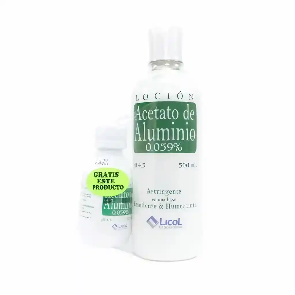 Acetato De Aluminio Licol(0.059 %)