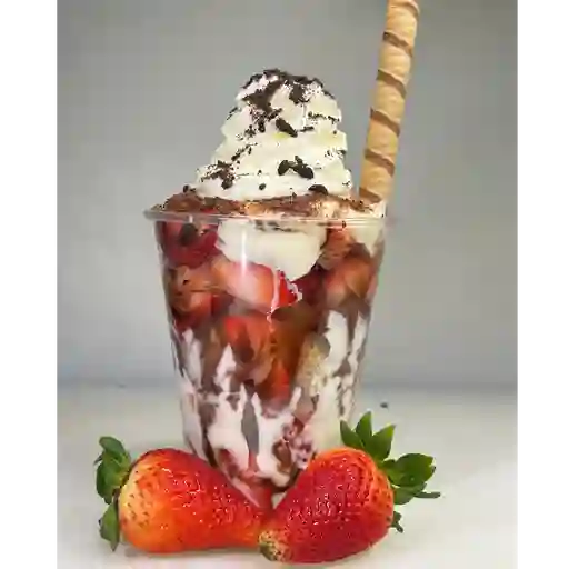 Fresas con crema