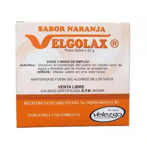 Velgolax Purgante Naranja Sobre