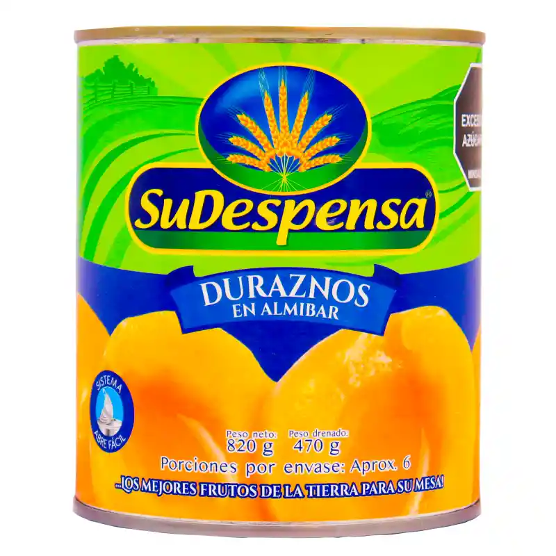 Sudespensa Duraznos en Almibar