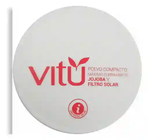 Vitu Polvo Compacto Jojoba y Filtro Solar Tono 05 Cacao