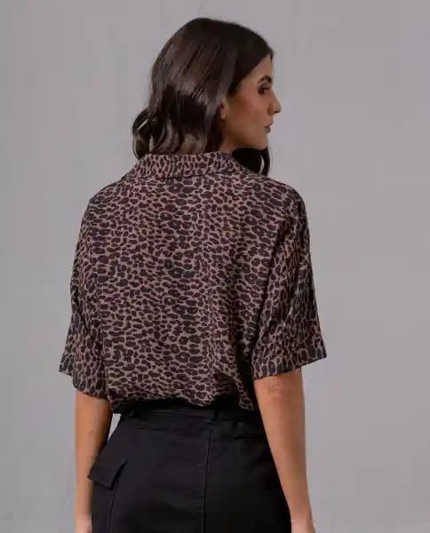 Camisa Mujer Cafe Almendra Oscuro Talla M 92094 Rifle