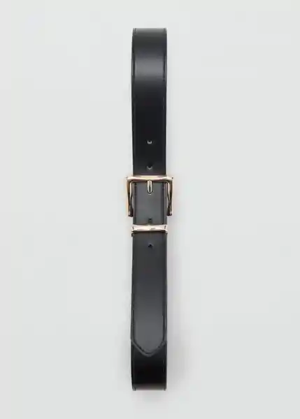Cinturón Valeta Negro Talla M Mujer Mango