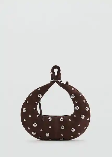 Bolso M Moa Chocolate Talla 99 Mujer Mango