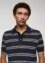 Camiseta Polo Raya Navy Talla S Hombre Mango