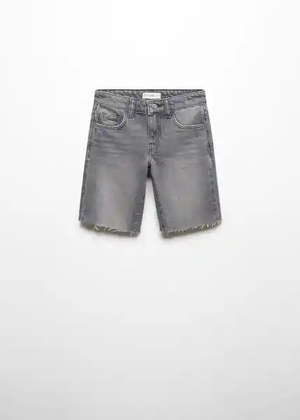 Bermuda Tim Tejano Gris Talla 11 Niños Mango