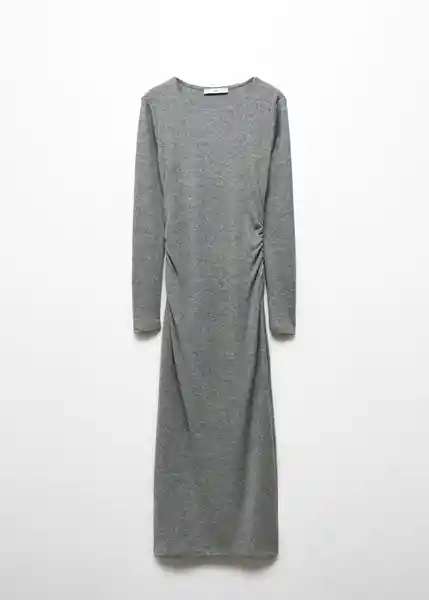 Vestido Bacilo Gris Talla M Mujer Mango